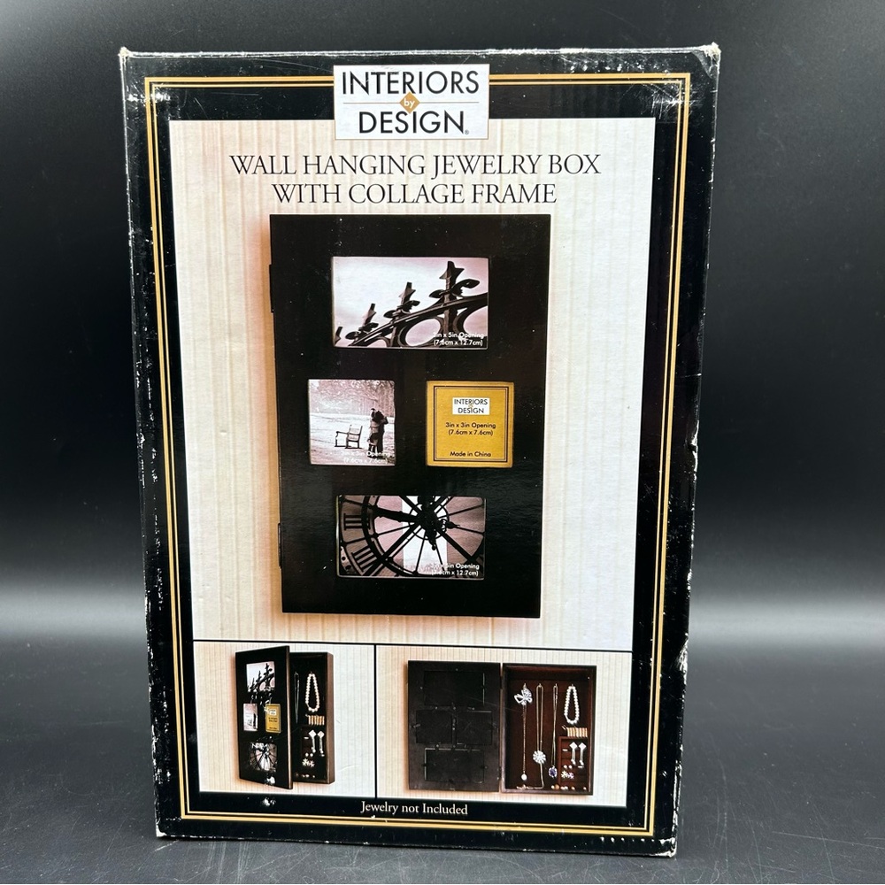 Wall Hanging Jewelry and Photo Frame Box